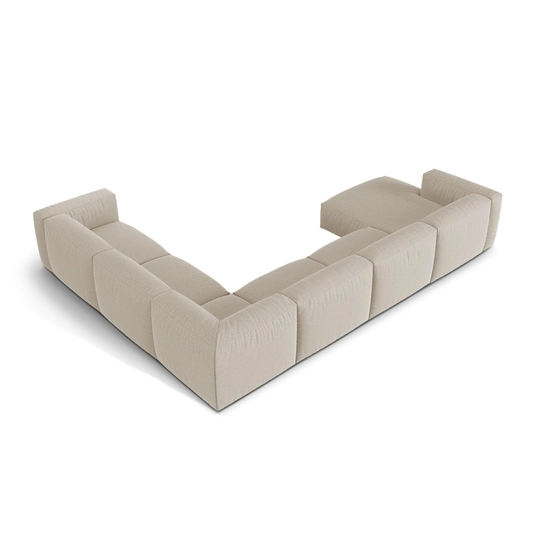 Modular Right Corner Sofa, "Martina", 6 Seats, 404x312x75, Light Beige