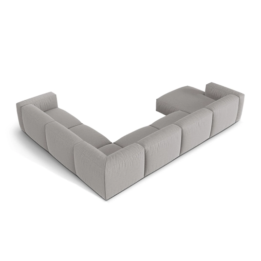 Modular Right Corner Sofa, "Martina", 6 Seats, 404x312x75, Light Grey