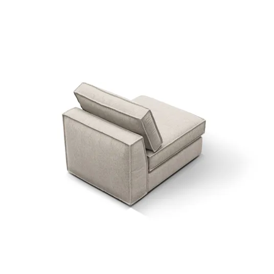 Modul Armless, "Pola", 1 Seat, 80x103x88, Sand