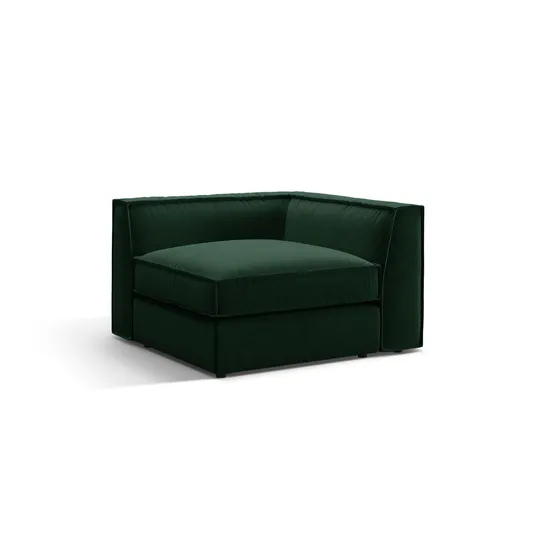 Velvet Modul Corner, "Pola", 1 Seat, 103x103x88, Bottle Green