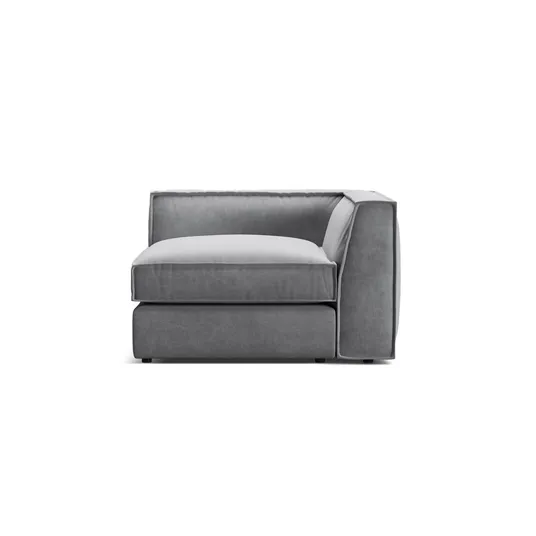 Velvet Modul Corner, "Pola", 1 Seat, 103x103x88, Grey