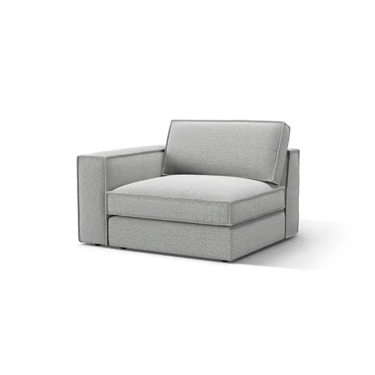 Modul Left, "Pola", 1 Seat, 118x103x88, Light Grey
