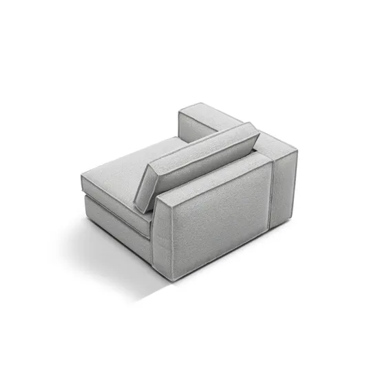 Modul Left, "Pola", 1 Seat, 118x103x88, Light Grey
