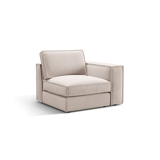 Velvet Modul Right, "Pola", 1 Seat, 103x103x88, Beige