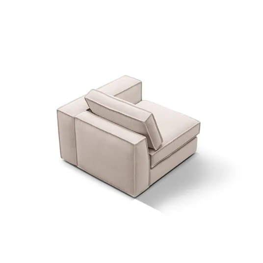 Velvet Modul Right, "Pola", 1 Seat, 103x103x88, Beige