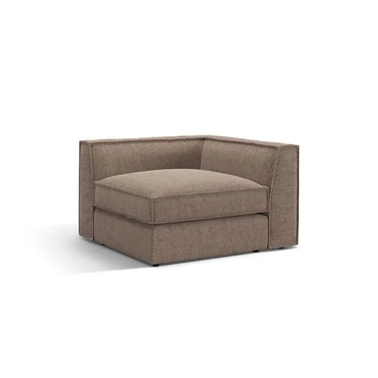 Corner Modul, "Pola", 1 Seat, 103x103x88, Light Brown