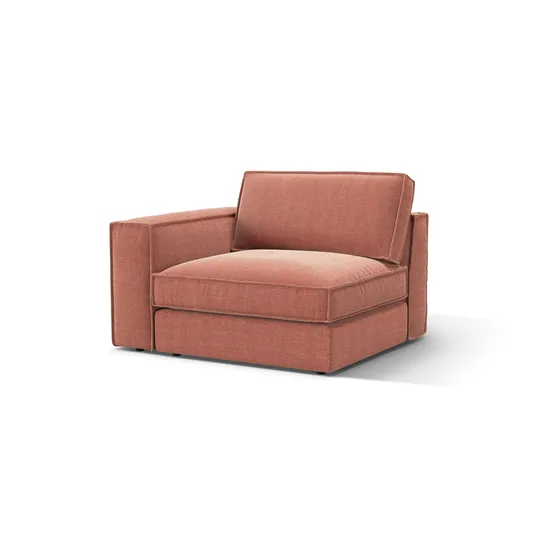 Modul Left, "Pola", 1 Seat, 118x103x88, Red