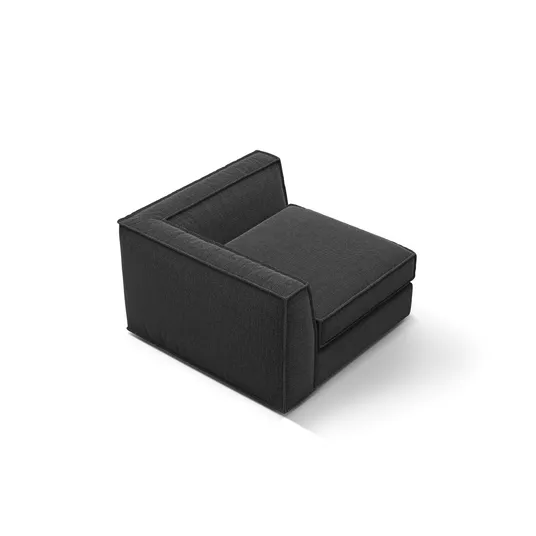 Corner Modul, "Pola", 1 Seat, 103x103x88, Black