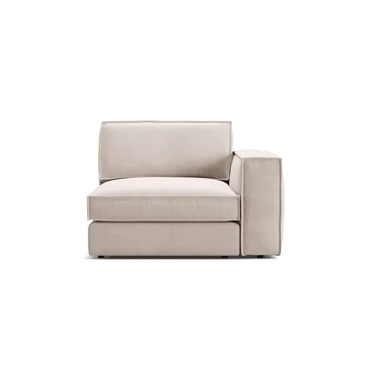 Velvet Modul Right, "Pola", 1 Seat, 118x103x88, Beige