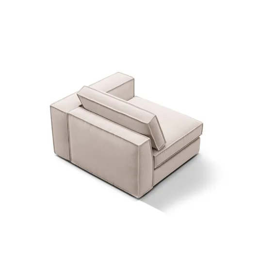 Velvet Modul Right, "Pola", 1 Seat, 118x103x88, Beige