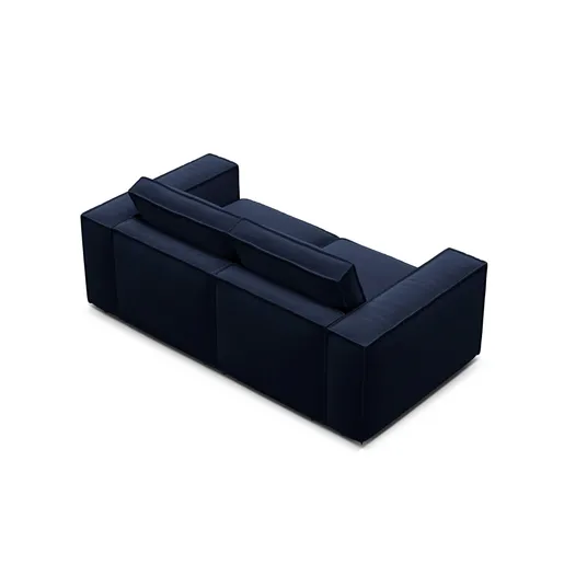 Velvet Modular Sofa, "Pola", 2 Seats, 206x103x88, Royal Blue