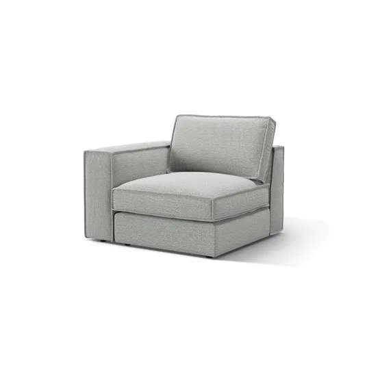 Modul Left, "Pola", 1 Seat, 103x103x88, Light Grey
