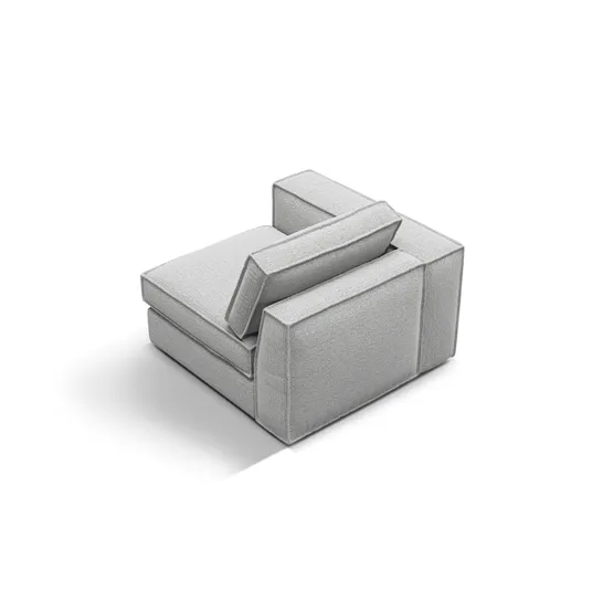 Modul Left, "Pola", 1 Seat, 103x103x88, Light Grey