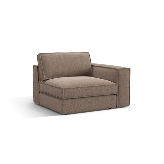 Modul Right, "Pola", 1 Seat, 118x103x88, Light Brown