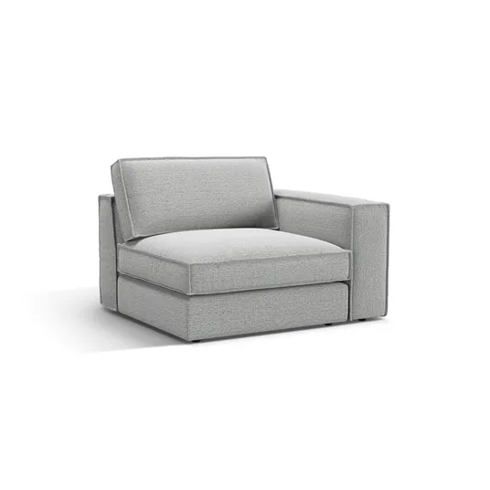 Modul Right, "Pola", 1 Seat, 118x103x88, Light Grey