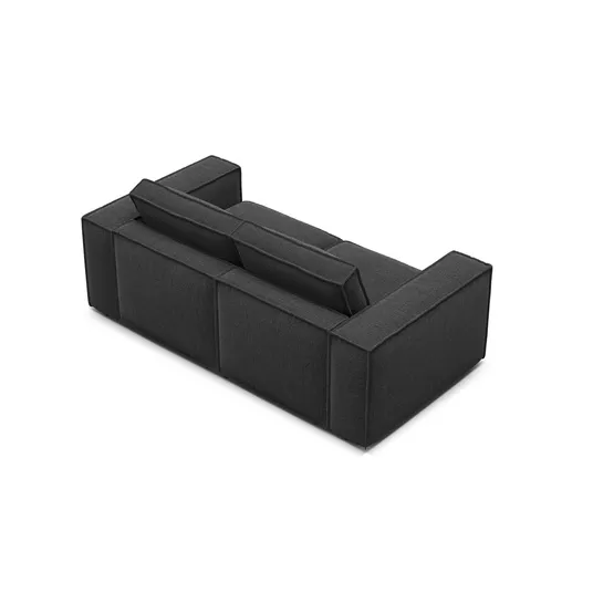 Modular Sofa, "Pola", 2 Seats, 206x103x88, Black