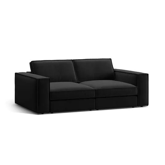 Velvet Modular Sofa, "Pola", 3 Seats, 236x103x88, Black