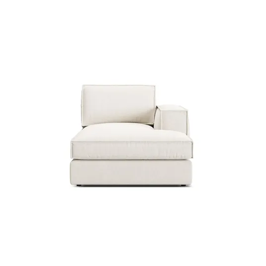Chaise Longue Right, "Pola", 1 Seat, 103x158x88, White