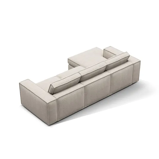 Modular Left Corner Sofa, "Pola", 3 Seats, 284x158x88, Sand