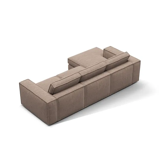 Modular Left Corner Sofa, "Pola", 3 Seats, 284x158x88, Light Brown