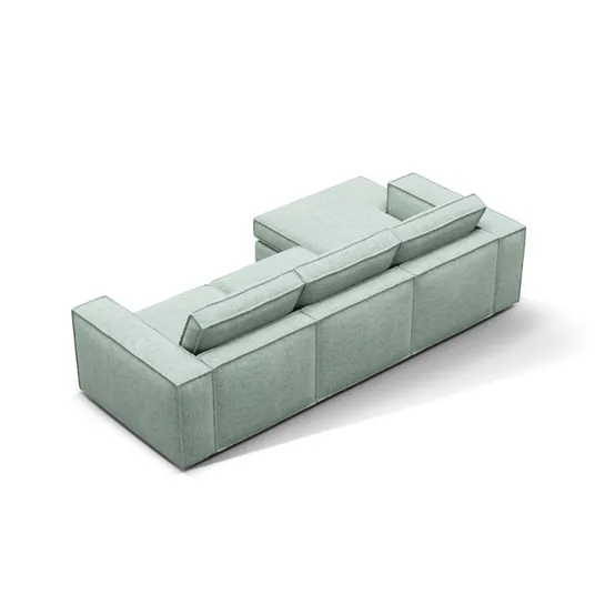 Modular Left Corner Sofa, "Pola", 3 Seats, 284x158x88, Mint