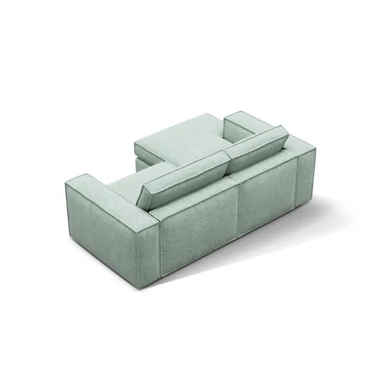 Modular Left Corner Sofa, "Pola", 2 Seats, 226x158x88, Mint