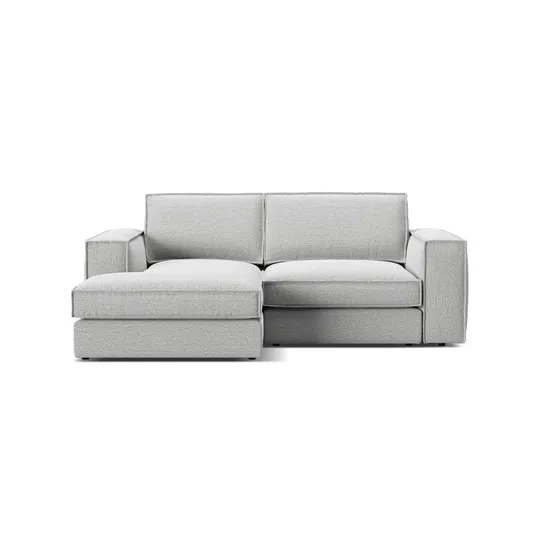 Modular Left Corner Sofa, "Pola", 2 Seats, 226x158x88, Light Grey