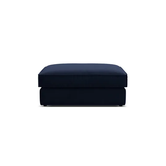 Velvet Pouf, "Pola", 1 Seat, 103x78x44, Royal Blue