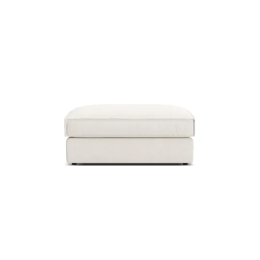 Pouf, "Pola", 1 Seat, 103x54x44, White
