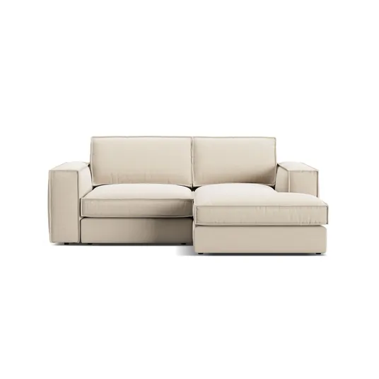 Modular Right Corner Sofa, "Pola", 2 Seats, 226x158x88, Beige