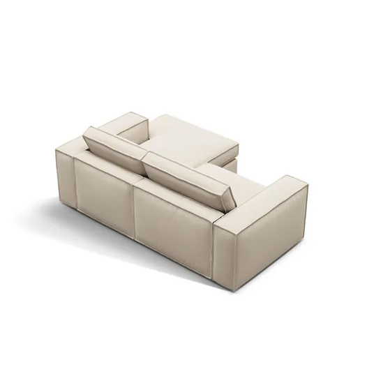 Modular Right Corner Sofa, "Pola", 2 Seats, 226x158x88, Beige