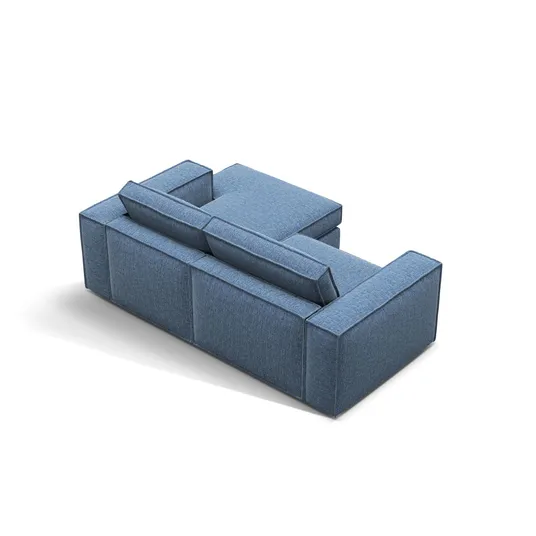 Modular Right Corner Sofa, "Pola", 2 Seats, 226x158x88, Dark Blue