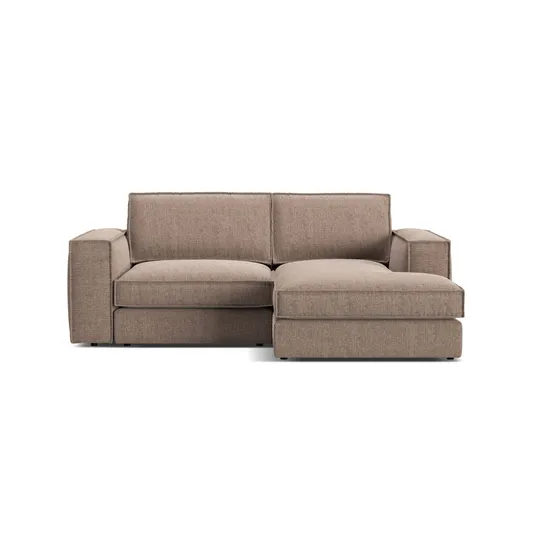 Modular Right Corner Sofa, "Pola", 2 Seats, 226x158x88, Light Brown