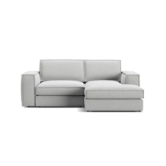Modular Right Corner Sofa, "Pola", 2 Seats, 226x158x88, Light Grey