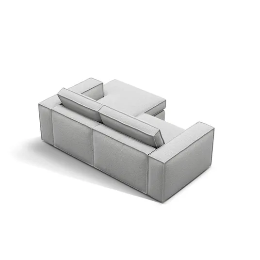 Modular Right Corner Sofa, "Pola", 2 Seats, 226x158x88, Light Grey