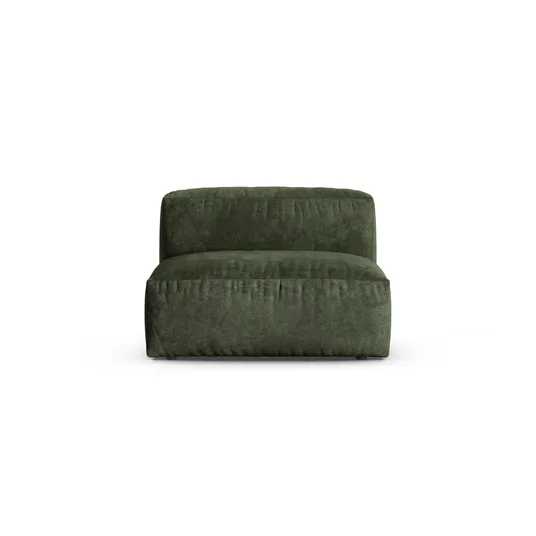 Velvet Modul Armless, "Martina", 1 Seat, 120x90x75, Green
