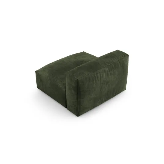 Velvet Modul Armless, "Martina", 1 Seat, 120x90x75, Green