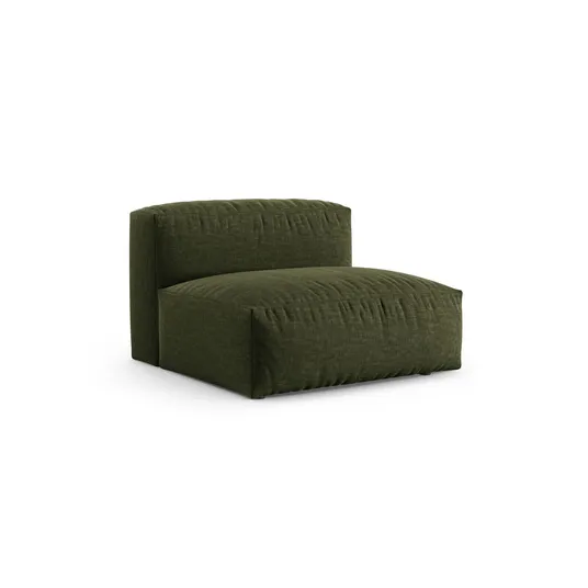 Modul Armless, "Martina", 1 Seat, 120x90x75, Green