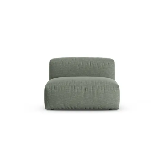 Modul Armless, "Martina", 1 Seat, 120x90x75, Moss Green
