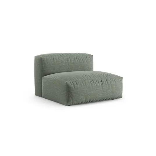 Modul Armless, "Martina", 1 Seat, 120x90x75, Moss Green