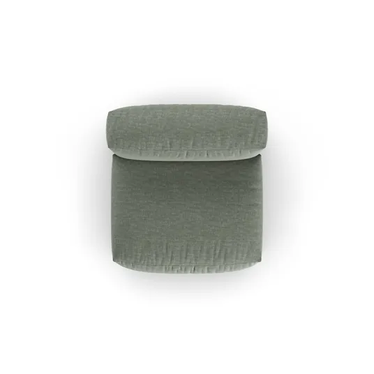 Modul Armless, "Martina", 1 Seat, 120x90x75, Moss Green