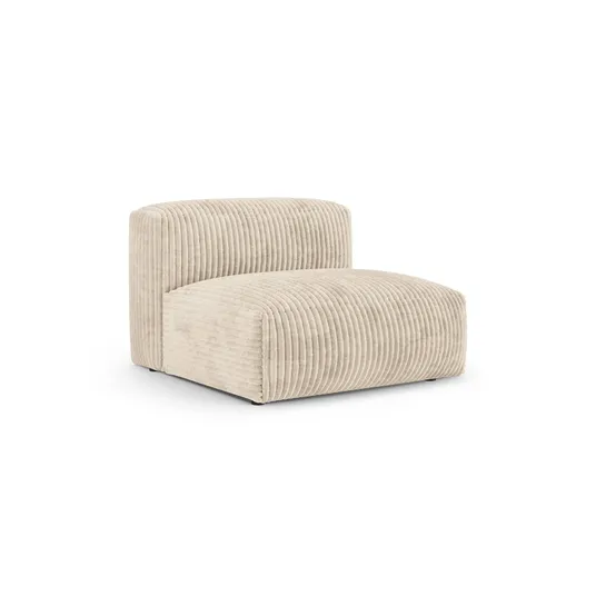 Modul Armless, "Martina", 1 Seat, 120x90x75, Light Beige