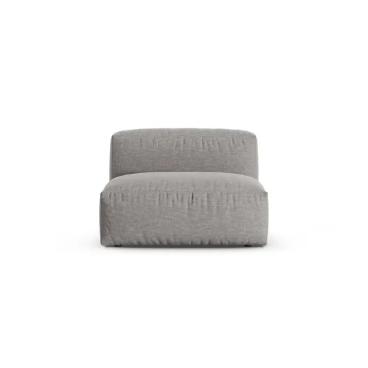 Modul Armless, "Martina", 1 Seat, 120x90x75, Light Grey