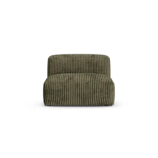 Modul Armless, "Martina", 1 Seat, 120x90x75, Moss Green