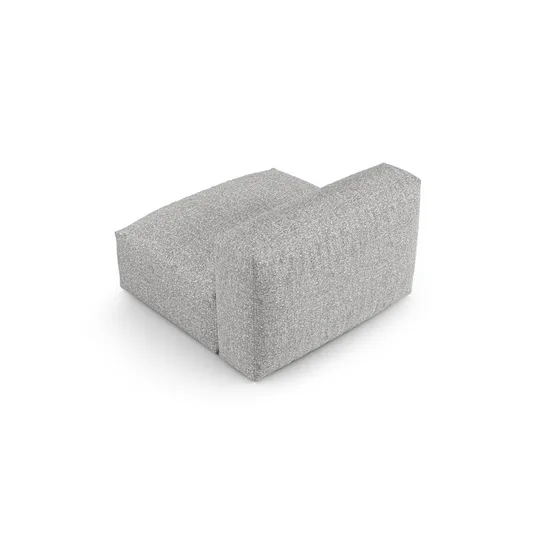 Boucle Modul Armless, "Martina", 1 Seat, 120x90x75, Silver