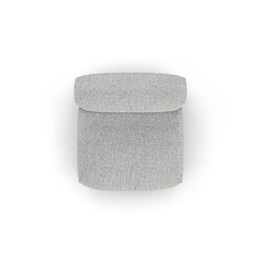 Boucle Modul Armless, "Martina", 1 Seat, 120x90x75, Silver