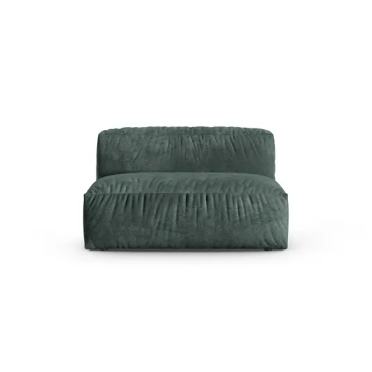 Velvet Modul Armless, "Martina", 1 Seat, 132x120x75, Petrol