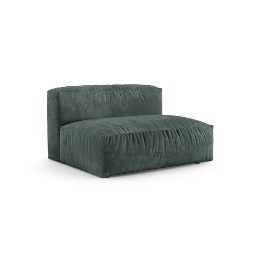 Velvet Modul Armless, "Martina", 1 Seat, 132x120x75, Petrol