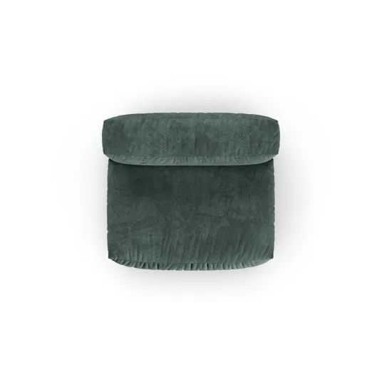 Velvet Modul Armless, "Martina", 1 Seat, 132x120x75, Petrol