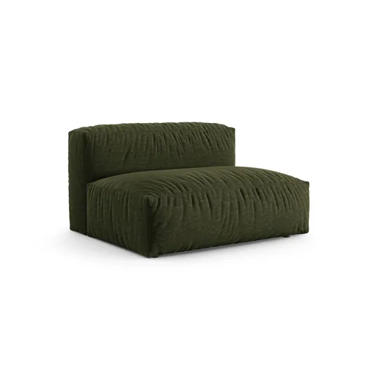 Modul Armless, "Martina", 1 Seat, 132x120x75, Green